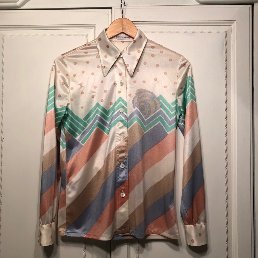 Vintage Jones New York Blouse Size 10